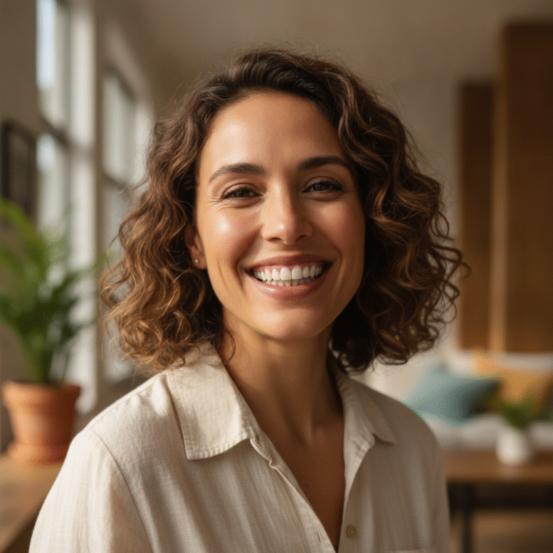 Person smiling — dental implants