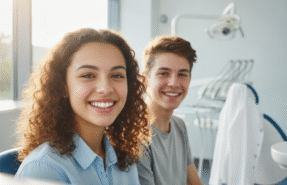 Smiling teen — teen cosmetic dentistry