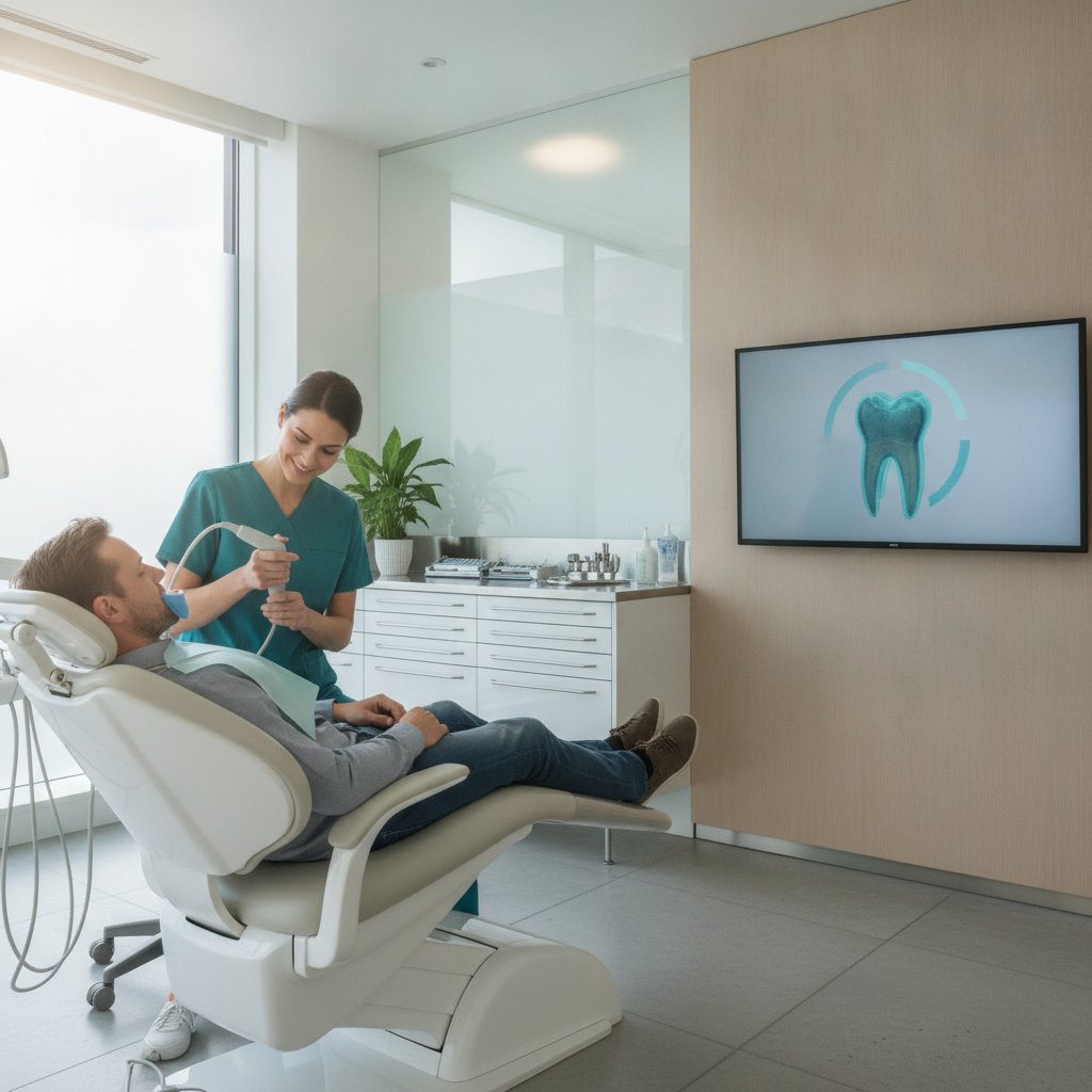 Dentist uses an — digital dentistry workflow